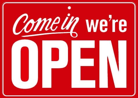 Open you is now. We are open. We are open today.