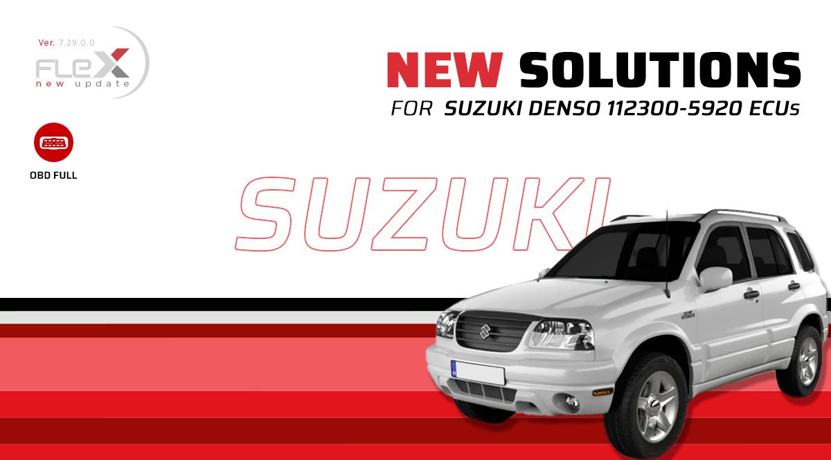 A new OBD protocol has been released for programming the Denso 112300-5920 engine control unit installed on the Suzuki Grand Vitara.